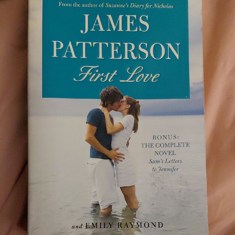 James Patterson First Love - Teal and White Paperback Novel
